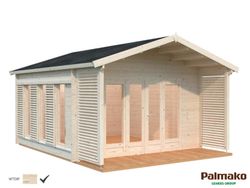 Cabaña de madera PALMAKO CATHERINE 14.5 m2 534 x 450 cm FR44-4141-6 109887