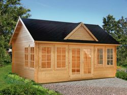 Cabaña de madera Palmako claudia 19.4 m2 550 x 400 cm frkk44-5540-2 102387