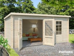 Cabaña de madera Palmako ella 13.1 m2 477 x 340 cm fr28-4732 108218