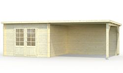Cabaña de madera Palmako ella 8.7 + 10.0 m2 670 x 320 cm frb28-6530 101623