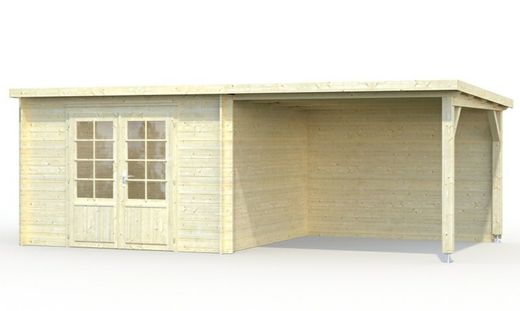 Cabaña de madera Palmako ella 8.7 + 8.2 m2 610 x 320 cm frb28-5930-1 101611