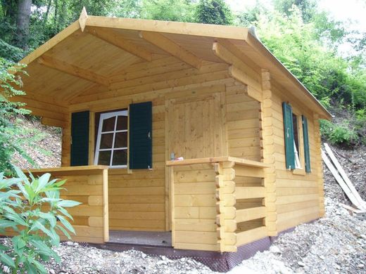 Cabaña de madera Palmako emma 10.4 + 4.2 m2 380 x 320 cm fr34-3548 101885