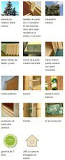 Cabaña de madera Palmako emma 10.4 m2 380 x 320 cm fr34-3832-3 102033