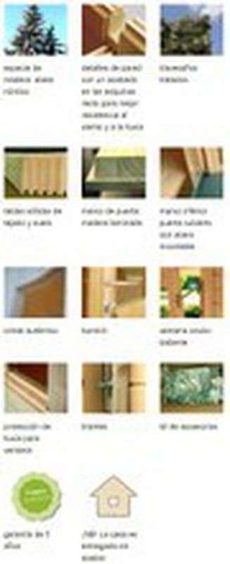 Cabaña de madera Palmako emma 10.4 m2 380 x 320 cm fr34-3832-3 102033