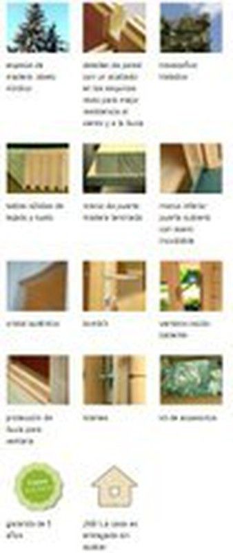 Cabaña de madera Palmako emma 14.2 m2 470 x 350 cm suelo incluido fr34-4735 102339