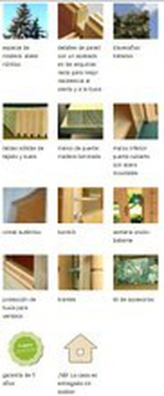 Cabaña de madera Palmako emma 4.6 m2 260 x 220 cm fr28-2622 + SUELO INCLUIDO 101797