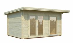Cabaña de madera Palmako heidi 11.7 m2 430 x 320 cm pm44-434 106355 con suelo