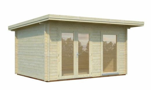 Cabaña de madera Palmako heidi 11.7 m2 430 x 320 cm pm44-434 106355 con suelo