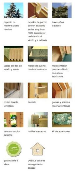 Cabaña de madera Palmako heidi 19.7 m2 640 x 360 cm pm70-6248  106370