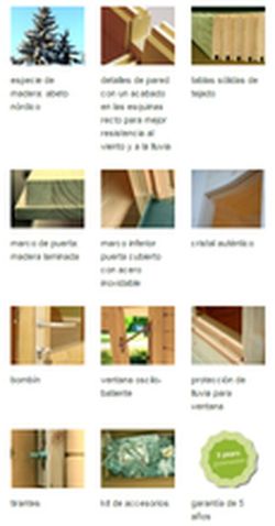 Cabaña de madera Palmako klara 10.4 m2 380 x 320 cm fr28-3832-2 101990