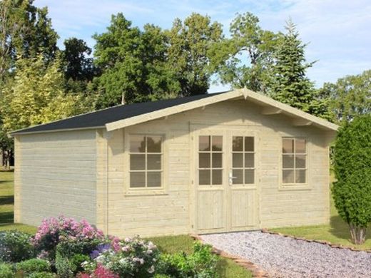 Cabaña de madera Palmako klara 17.0 m2 504 x 380 cm fr28-5038-2 102130