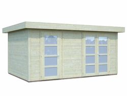 Cabaña de madera Palmako lara 12.7 m2 445 x 295 cm fr28-4529  101329 sin suelo