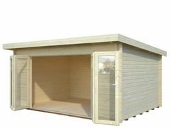 Cabaña de madera Palmako lea 14.2 m2 470 x 350 cm fr4-4735 101728 ¡¡ calidad garantizada!!