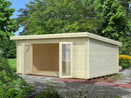 Cabaña de madera Palmako lea 19.4 m2 550 x 400 cm fr44-5540 101736