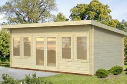 Cabaña de madera Palmako lisa 19.4 m2 550 x 400 cm frc44-5540 101749
