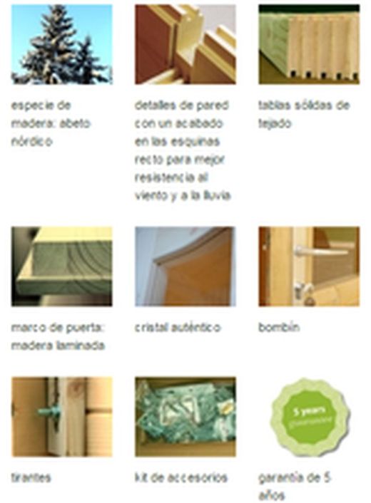 Cabaña de madera Palmako lotta 13.9 m2 400 x 400 cm fr34-4040-4 101694
