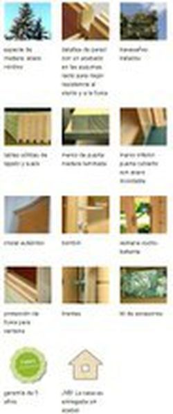 Cabana de madeira Palmako sally 10,2 m2 320 x 380 cm fr44-3238 102270