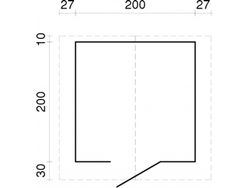 Cabaña de madera Palmako vivian 3.8 m2 220 x 220 cm fr28-2222 101314