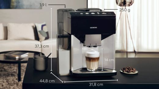 Cafetera superautomática, EQ500 integral, Plateado claro, Negro TQ513R01 SIEMENS - ¡¡OFERTA SOLO RECOGIDA EN TIENDA DE IRUN!!