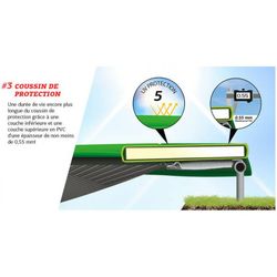 Cama elástica BERG Champion + Red Seguridad DELUXE 430 cm DLX XL Green - peso 120-600 kg BE35.44.10.00