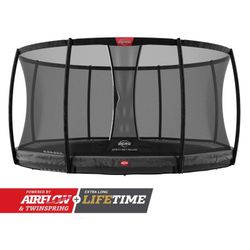 Cama Elastica Berg Elite Inground Grey Levels  + Red protectora Safety Net Deluxe 430 Peso maximo persona 120 kg BE37.94.13.03