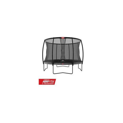 Cama elástica BERG ELITE + rede de segurança DLX XL 430 cm DLX XL Cinza - peso 120-600 kg BE37.84.33.00
