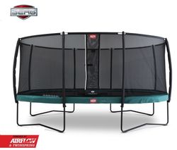 Cama Elastica BERG Grand Champion 470 VERDE + Safety Net Deluxe BE30.35.74.72