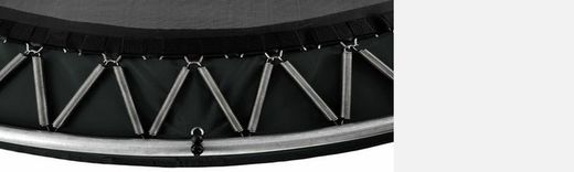 Cama elástica BERG Inground champion Gris + Red Seguridad Deluxe 380 cm Peso maximo persona 110 kg BE35.42.91.03