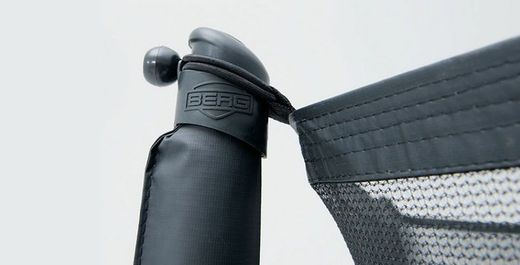 Cama elástica BERG Inground champion Gris + Red Seguridad Deluxe 380 cm Peso maximo persona 110 kg BE35.42.91.03