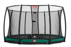 Cama elástica BERG Inground champion GREEN + Red Seguridad Deluxe 430 cm Peso maximo persona 120 kg