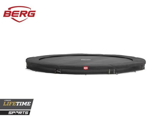 Cama elástica BERG Inground Favorit GREY + Red Seguridad Comfort 270 cm Peso 75-350 kg BE35.09.23.00