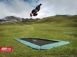 BERG Ultim Champion FlatGround Trampolim 410 cm Cinza até 120 kg