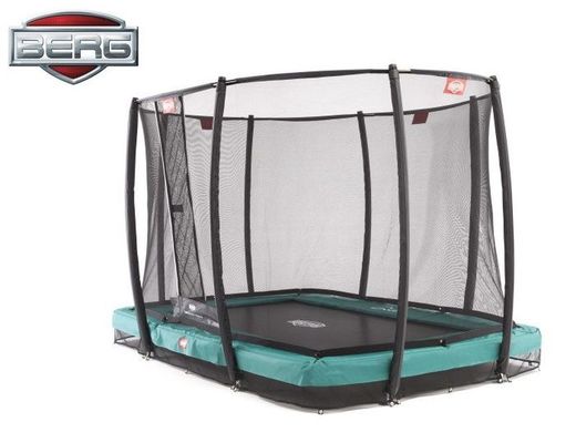 Cama Elastica BERG Ultim Champion Inground 330 GRIS + Safety Net Deluxe hasta 80 kg BE32.33.73.32