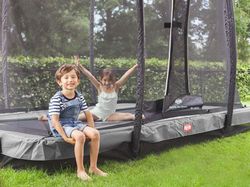 Cama Elastica BERG Ultim Champion Inground 330 GRIS + Safety Net Deluxe hasta 80 kg BE32.33.73.32