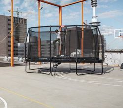 Cama elástica BERG ULTIM ELITE NEGRO + Red Seguridad Safety Net DELUXE 500 cm BE32.45.95.40