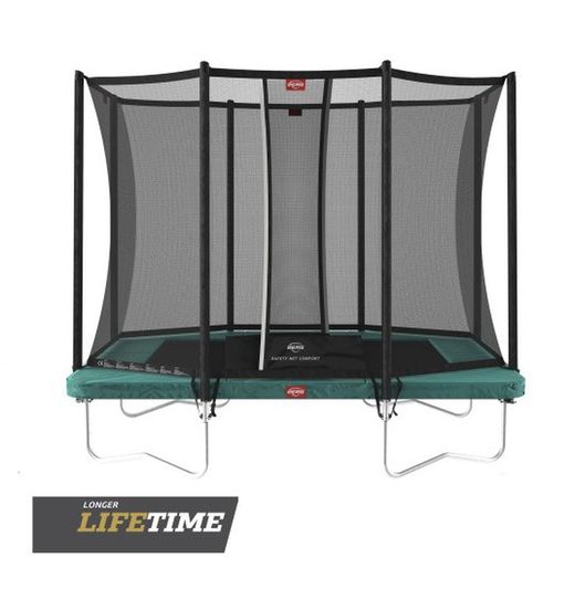 Trampoline BERG ULTIM Favorit vert + filet de sécurité Comfort Net 280 cm poids maximum personne 70 kg