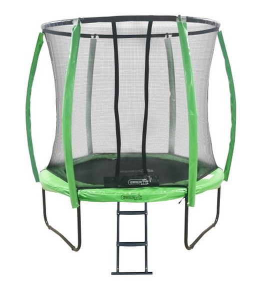 Trampoline rond MASGAMES DELUXE 244 avec filet + CADEAU ÉCHELLE MA302415