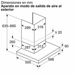 Campana decorativa SIEMENS LC67BDN30 IQ500 60 cm Inox Mate - ¡¡OFERTA SOLO RECOGIDA EN TIENDA DE IRUN!!