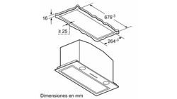iQ700, Módulo de integración, 70 cm, Cristal blanco, Acero inoxidable LB79585M