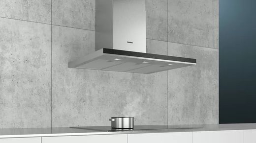 iQ500, Campana decorativa de pared, 90 cm, Acero inoxidable LC97BHP50