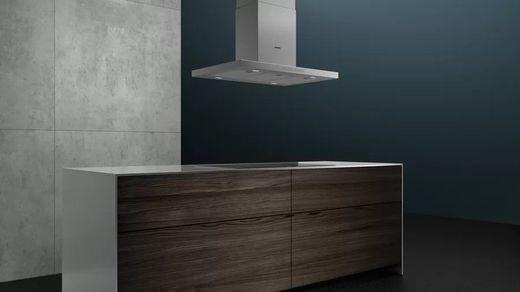 Q500, Campana decorativa de isla, 90 cm, Acero inoxidable  LF97BCP50