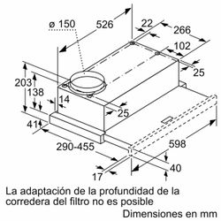 Campana telescopica SIEMENS LI64MC521 IQ100 60 cm Inox - ¡¡OFERTA SOLO RECOGIDA EN TIENDA DE IRUN!!