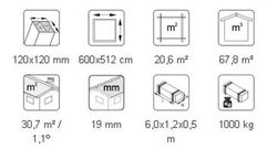 Garage abri en bois Palmako Karl 20,6 m2 600 x 512 cm + 12 x 12 poteaux en bois lamellé CP6051 101033