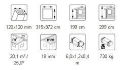 Carport garaje de madera Palmako robert 11.7 m2 315 x 372 cm + postes de 12 x 12 en madera laminada cp3237 101013