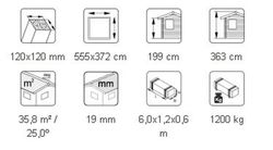Carport garaje de madera Palmako robert 20.6 m2 555 x 372 cm + postes de 12 x 12 en madera laminada cp5637 101029
