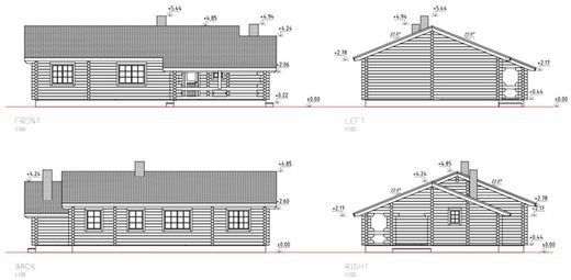 Britta Palmako maison préfabriquée en bois 104,5 m2 bois lamellé 114 mm