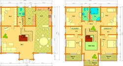 Maison en bois préfabriquée Catherine Palmako 244,6 m2 Bois lamellé 114 mm