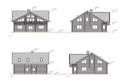 Maison en bois préfabriquée Catherine Palmako 244,6 m2 Bois lamellé 114 mm