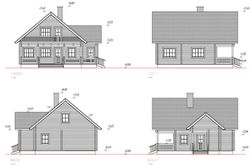 Maison préfabriquée en bois Elisa Palmako 135,8 m2 Bois lamellé 114 mm