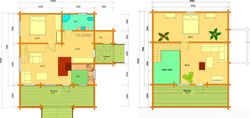 Maison préfabriquée en bois Elisa Palmako 135,8 m2 Bois stratifié 134 mm
